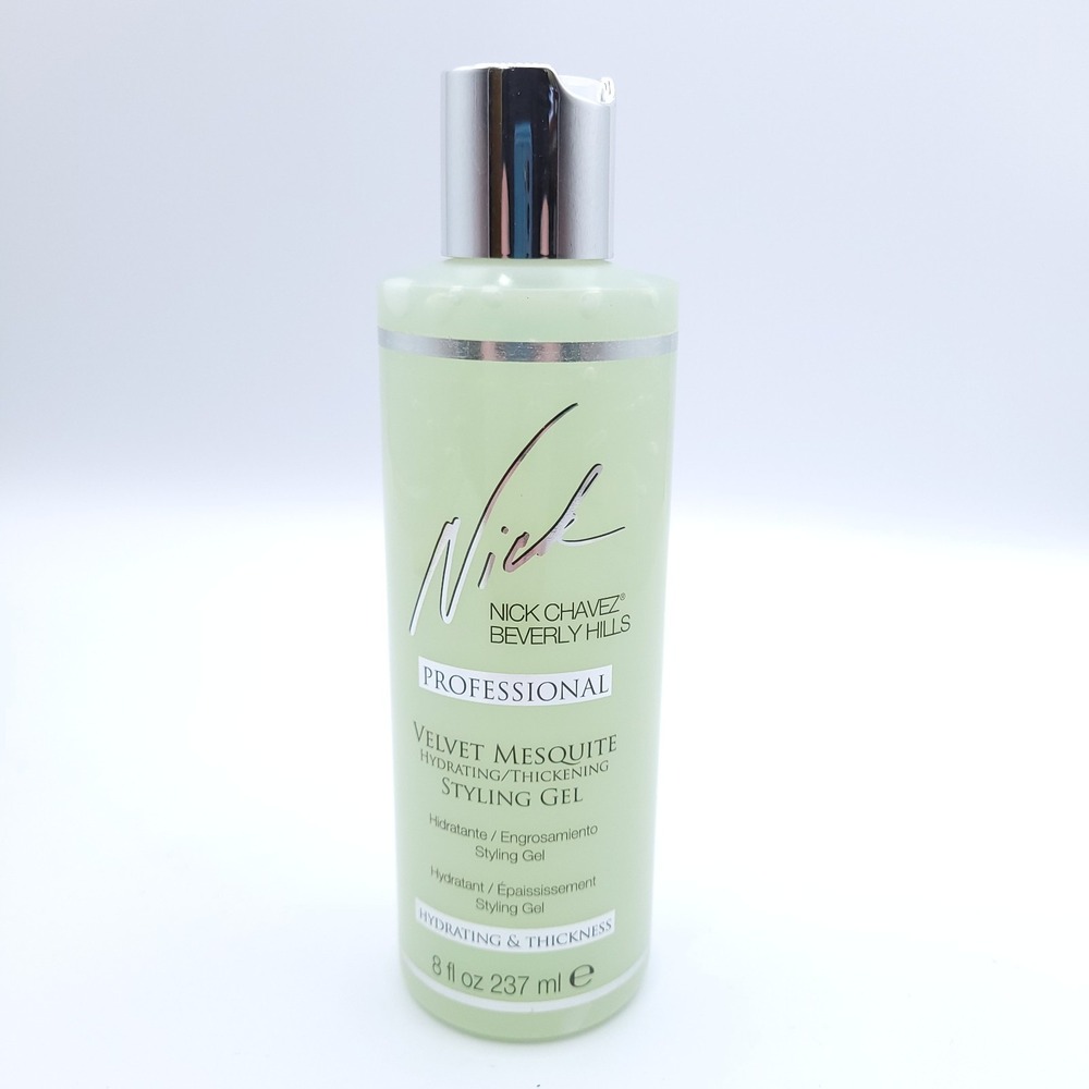 Nick Chavez Professional Velvet Mesquite Styling Gel 8 fl oz New Sealed